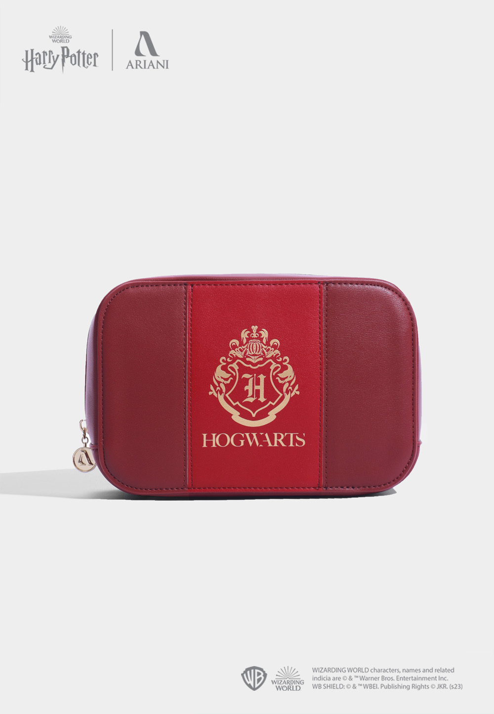 HOGWARTS POUCH IN OXBLOOD
